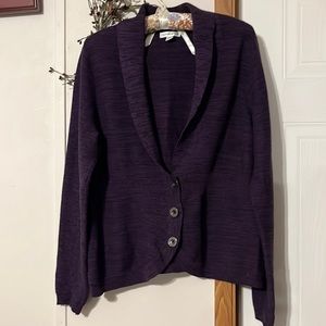 Croft & Barrows purple/black sweater size Xl